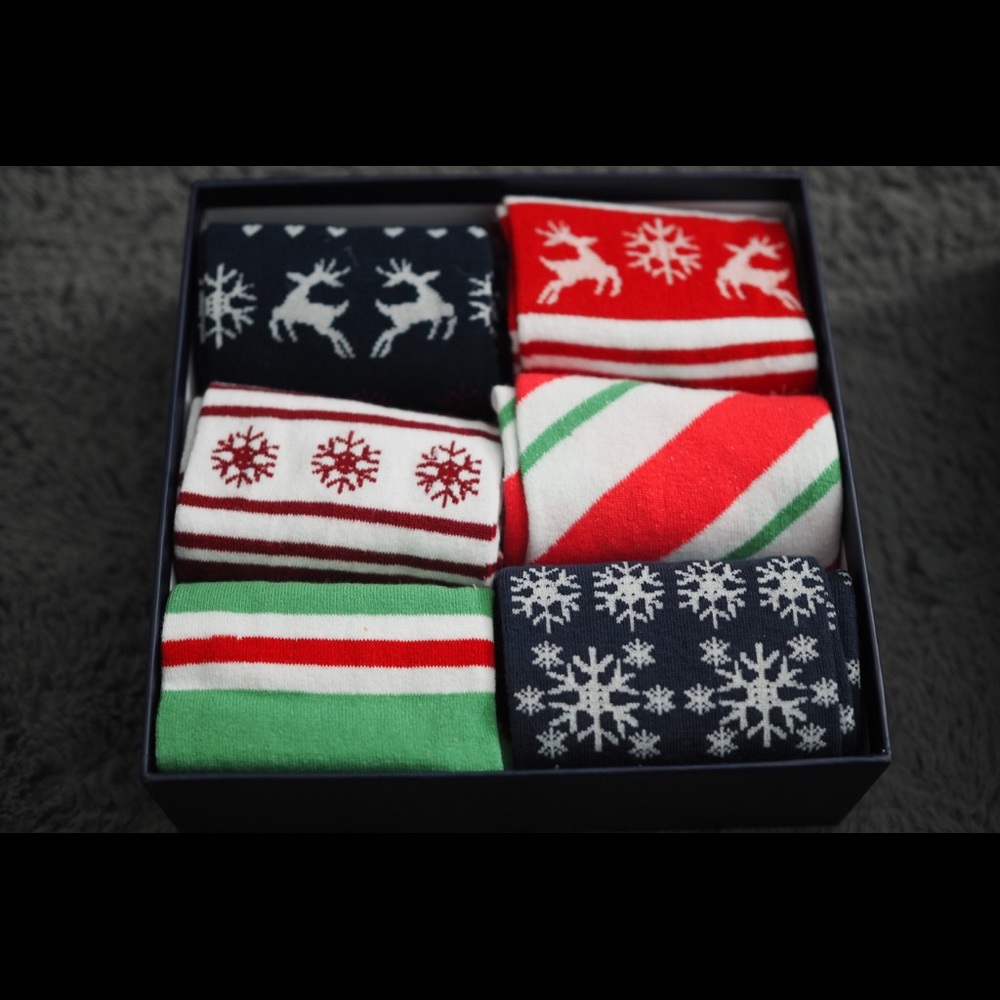 Men's Patterned DressSocks 6 Pack Colorful Cotton